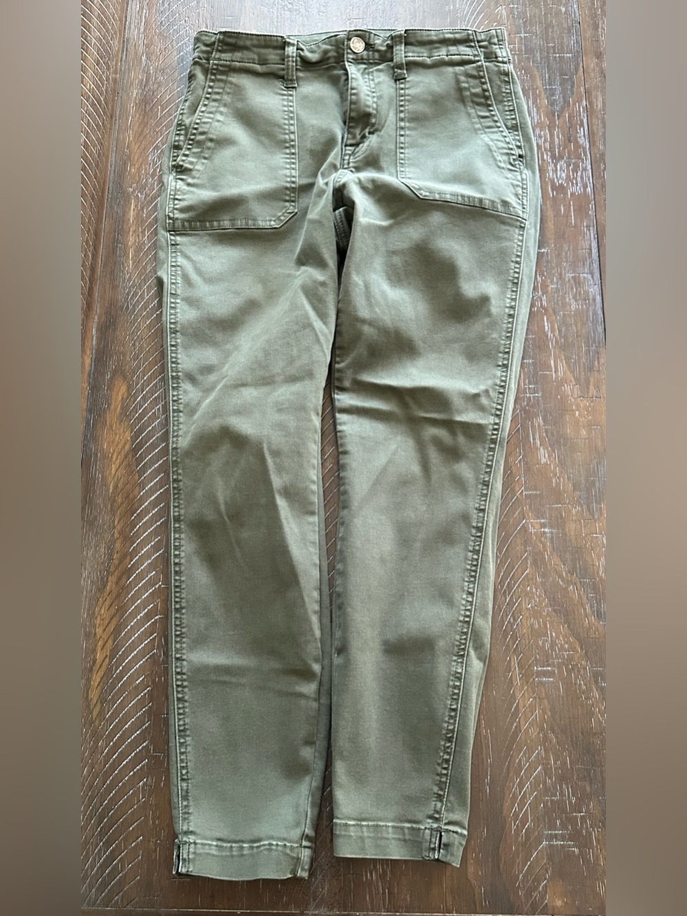Studio Blue Women's Slim-Straight Jeans in Olive Wash - Size 28
